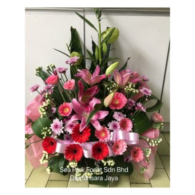 get well-flower basket-hospital-take care-healthy